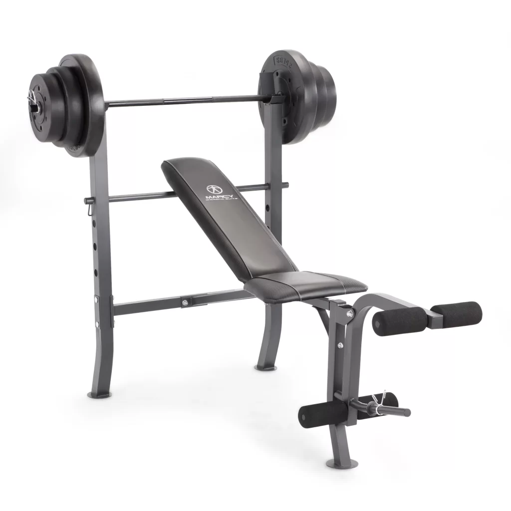 Marcy Diamond Elite standard Bench with 100lb Weight Set