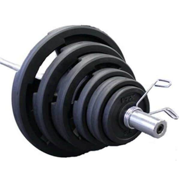 VTX 300lb Olympic Grip Plate Set with Bar