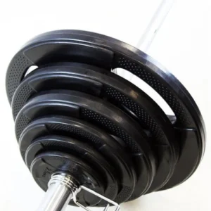 Usa olympic 300lb rubber grip barbell set 