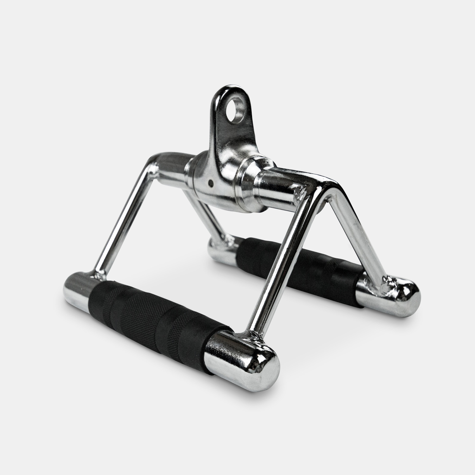 Revolving chinning triangle with rubber grip