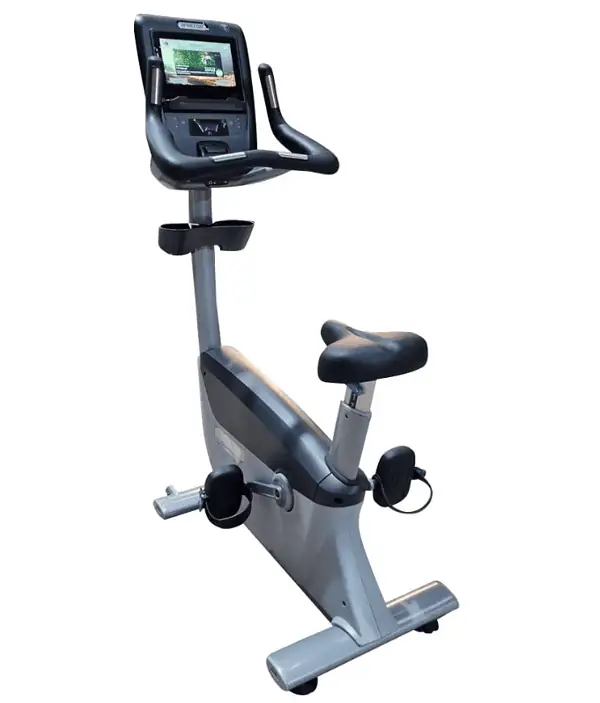 Precor ubk 865 p62 upright bike silver frame 600x703