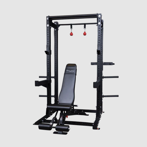 Bodysolid half rack with bench